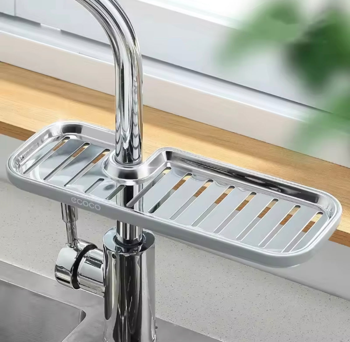 Stainless Steel Faucet Shelf, Kitchen Utensils Sink Storage Rack, Sink Faucet Sponge Holder Stainless Steel Faucet Shelf, Kitchen Utensils Sink Storage Rack, Sink Faucet Sponge Holder